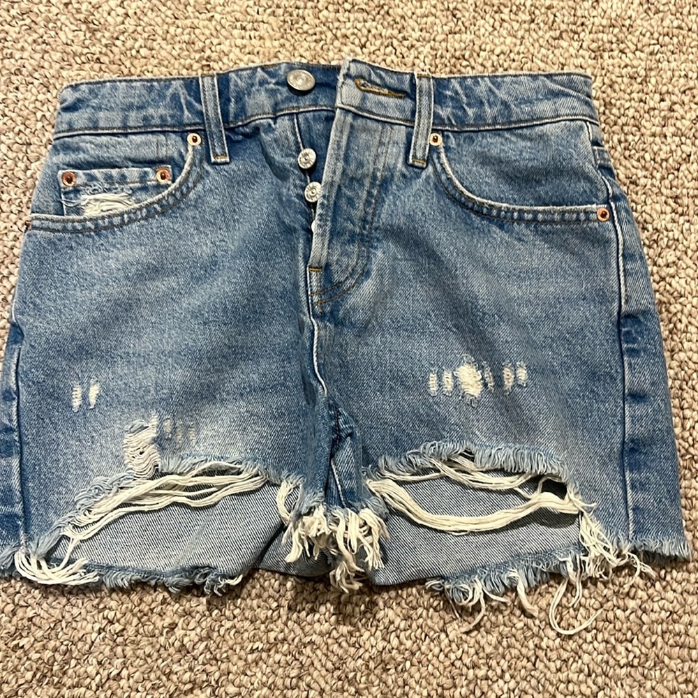 BDG Summer Cutoff blue jean shorts, 25